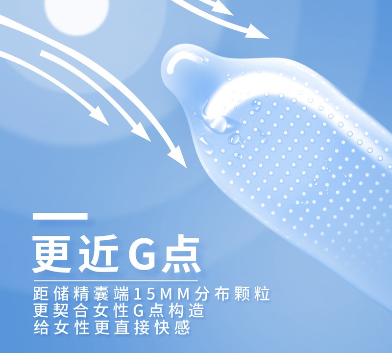 【保密发货】倍力乐 G点套520大颗粒纤薄香氛避孕套 安全套