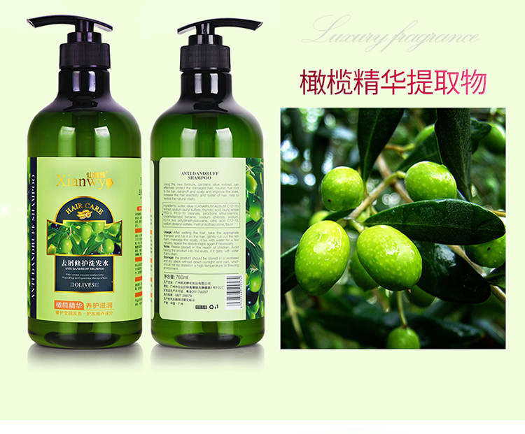 【买一送一 共2瓶】760ml橄榄去屑修护洗发水/沐浴露/护发素套装