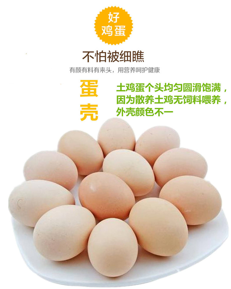 【我老家】10-50枚农家山林散养土鸡蛋新鲜柴鸡蛋正宗笨鸡草鸡蛋