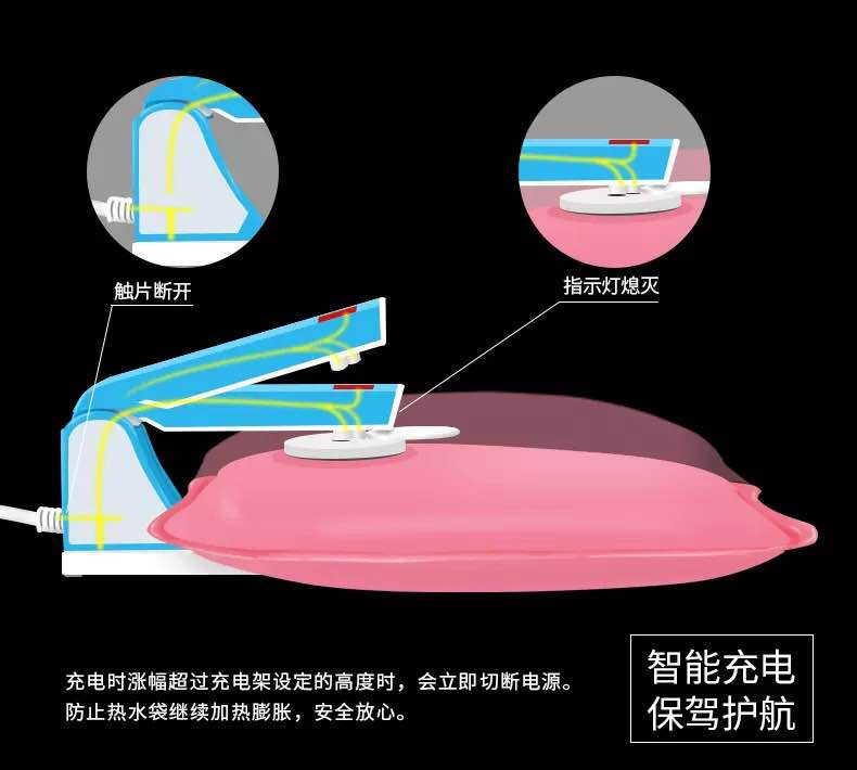 【防爆-自动断电】热水袋暖手宝充电暖宝宝可爱韩版学生可拆注水