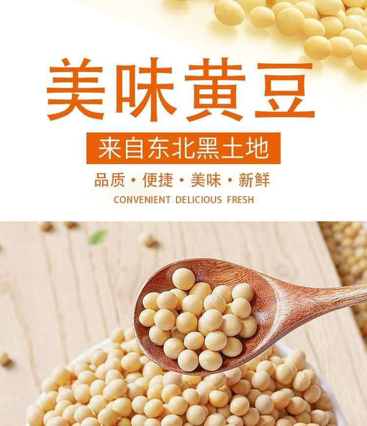 【急速发货】东北笨土黄豆2.5斤散装农家非转基因大豆子豆浆生豆芽小粒批发