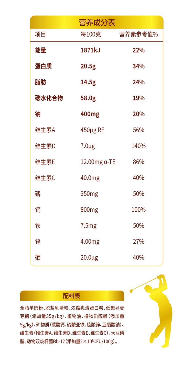 【扶贫助农】邮三湘　邵阳红　城步  羴牧中老年甾醇配方羊奶粉375g