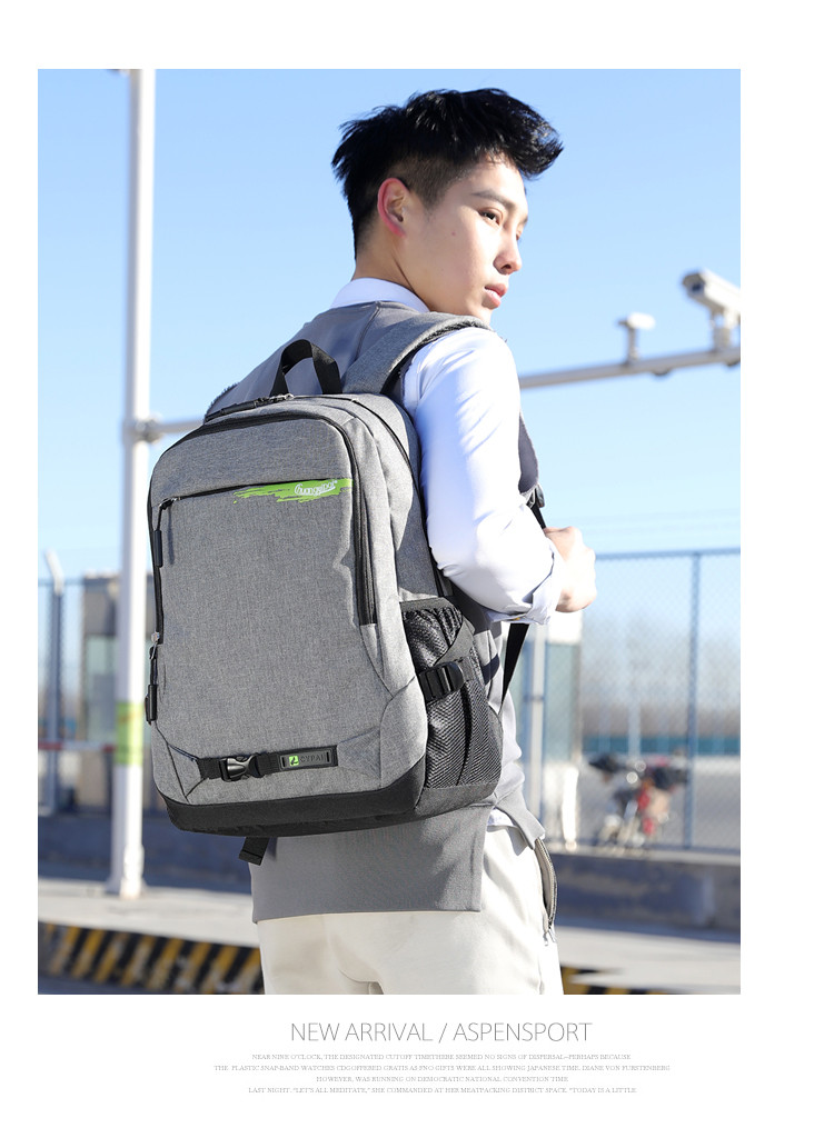 双肩包男士高中时尚潮流笔记本电脑包旅行韩版女大学生背包书包