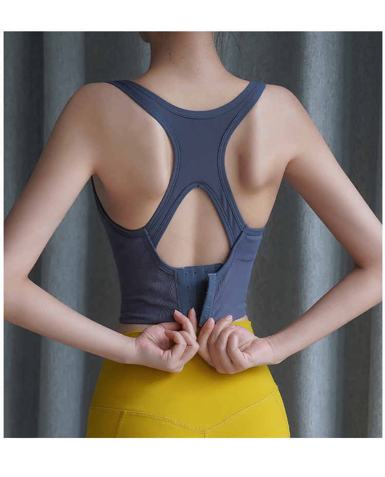 一体式运动内衣睡眠文胸防震聚拢定型bra高强度瑜伽背心