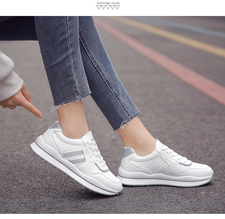 韩版学生透气阿甘休闲鞋春季女鞋运动小白鞋2021新款女鞋跑步鞋