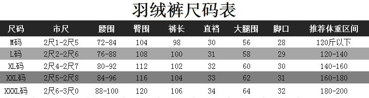 启言 冬季加厚羽绒裤男士外穿保暖青年中老年大码90%白鸭绒棉裤