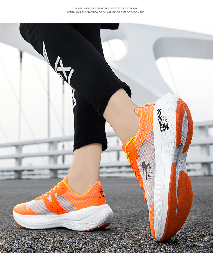 启言 男网面运动鞋飞影PB女子竞速跑鞋马拉松巭pro碳板透气跑步鞋