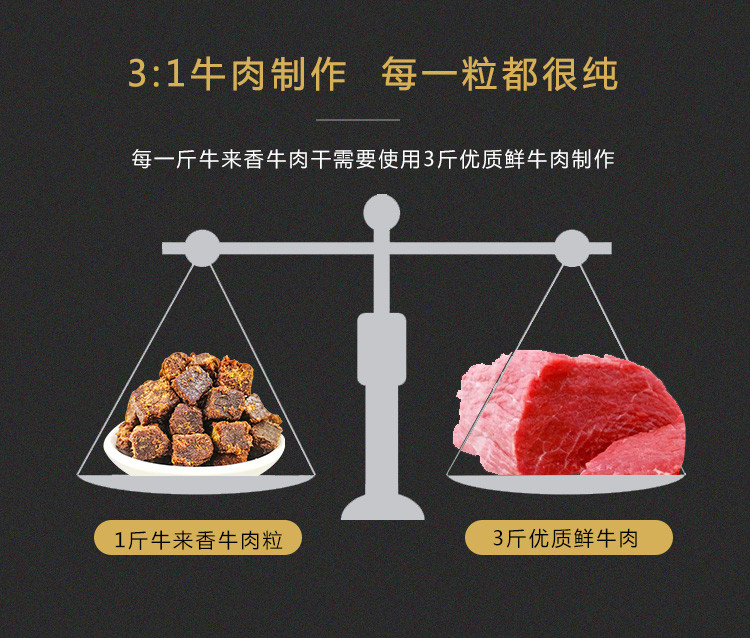 牛来香 【牛来香*牛肉干】125g/袋五香麻辣包邮贵州特产百年老字号航天员指定食品精选食材匠心制作