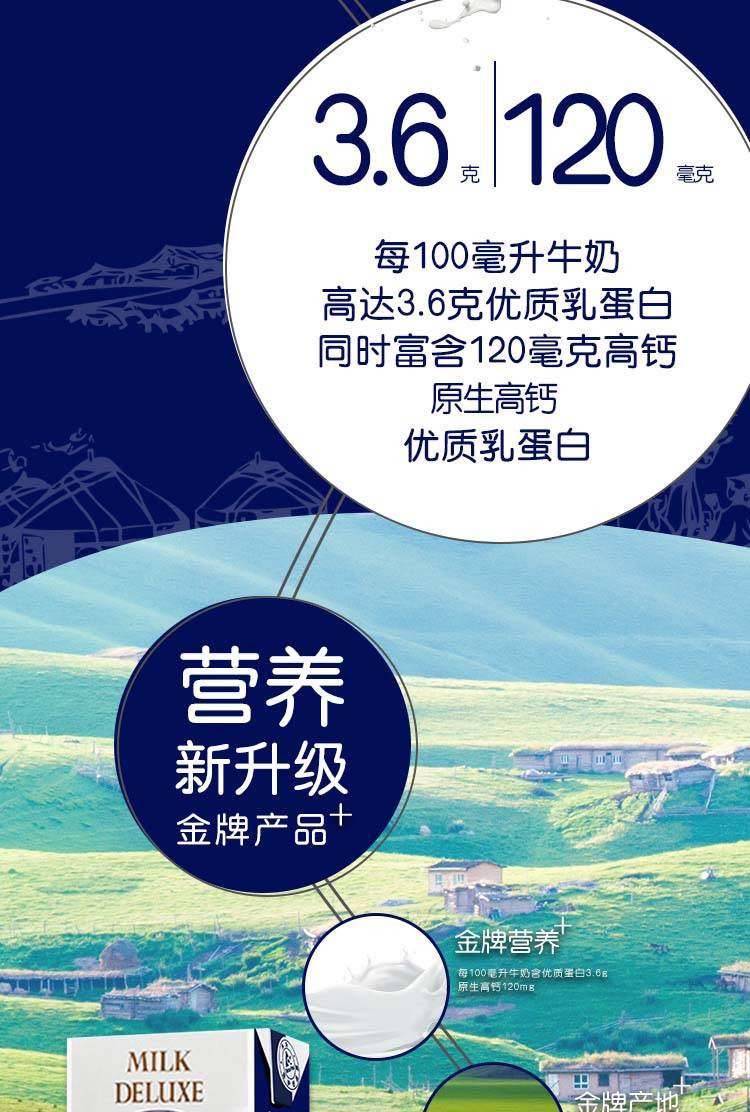 厂家直销-保证正品【2021年4月新货】特仑苏纯牛奶250ml*12/箱十年经典礼盒