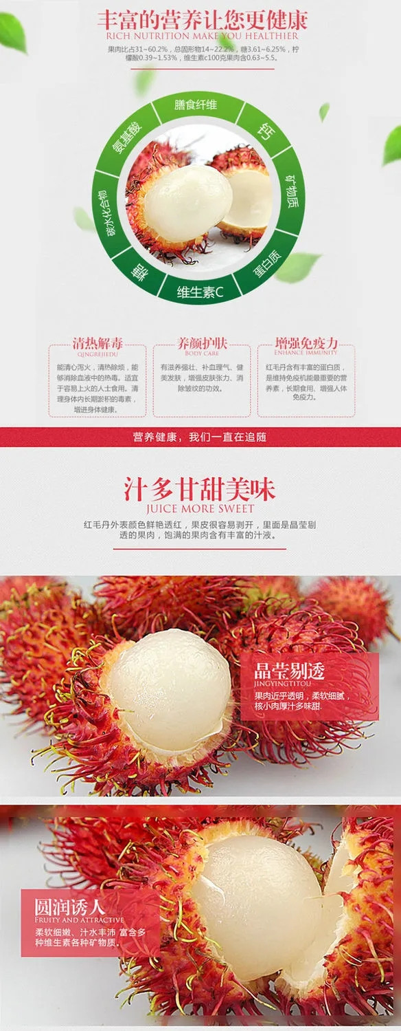 【一级大果】泰国红毛丹1/3/5斤包邮新鲜热带水果批发比荔枝香甜