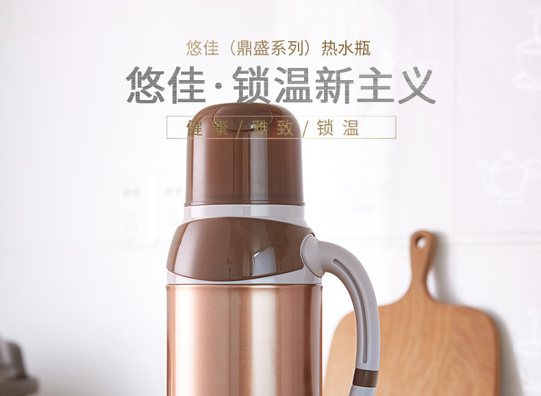 鼎盛/DING SHENG 9503彩色不锈钢保温瓶2.0L