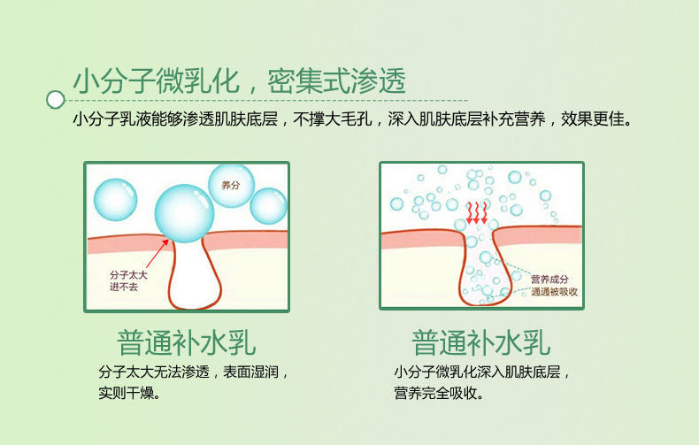 保湿精华乳液水润补水平衡肌肤复活草成分125ml