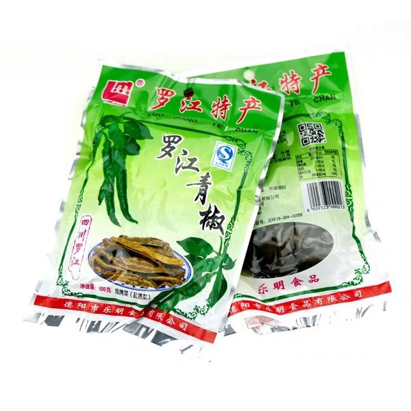 乐明 四川德阳罗江青椒 剁川椒乐明休闲零食开胃菜辣椒100g*1袋  拍剁川椒请备注