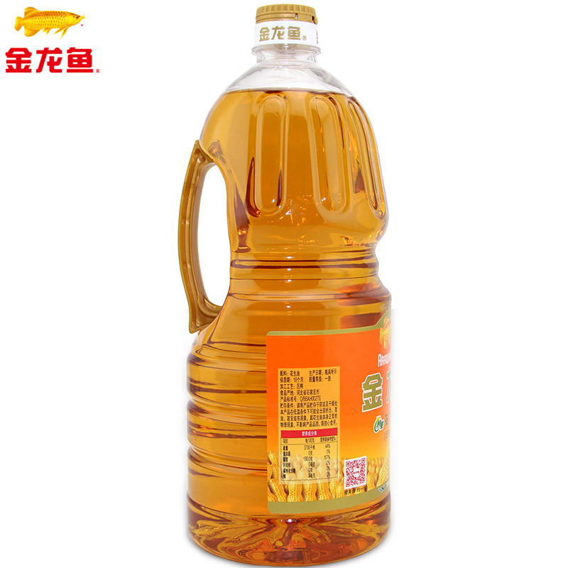 金龙鱼 金龙鱼食用油 压榨一级特香花生油1.8L  JLY-011