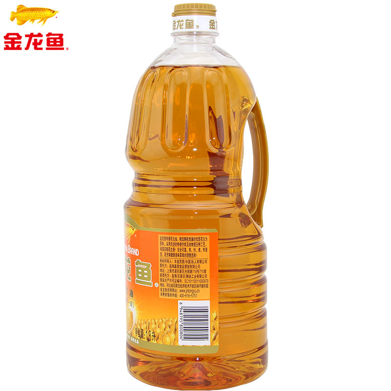 金龙鱼 金龙鱼食用油 压榨一级特香花生油1.8L  JLY-011