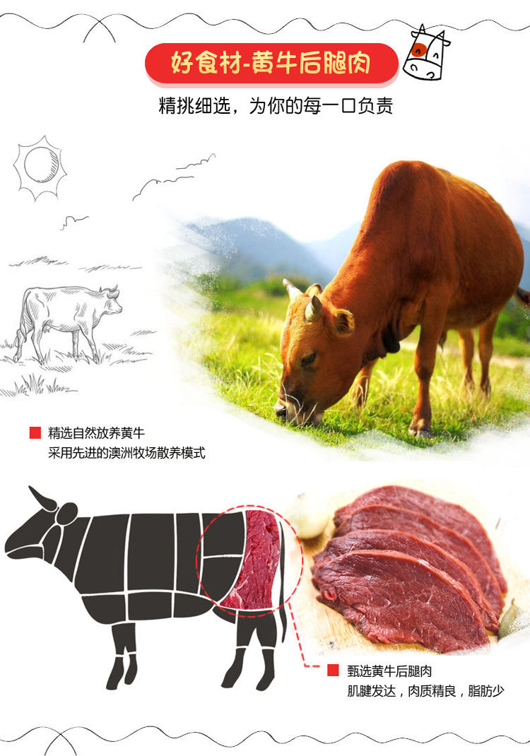 内蒙古正宗牛肉干500克手撕风干牛肉片250克多规格特产休闲零食【量稻美食】