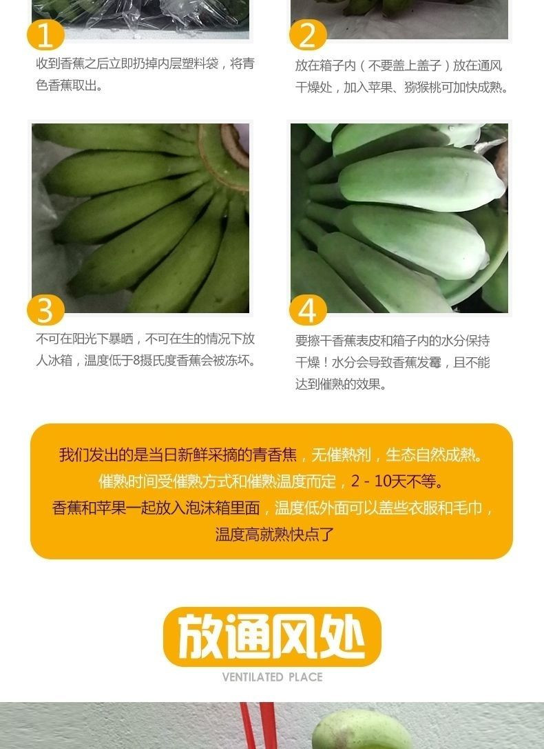 大牛哥 广西小米蕉3/5/9斤当季新鲜水果自然成熟苹果蕉香蕉包邮