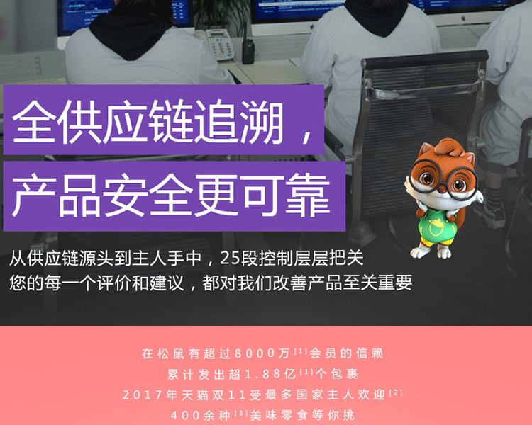 三只松鼠 零食坚果大礼包2252g15包金鼠迎福系列 296型