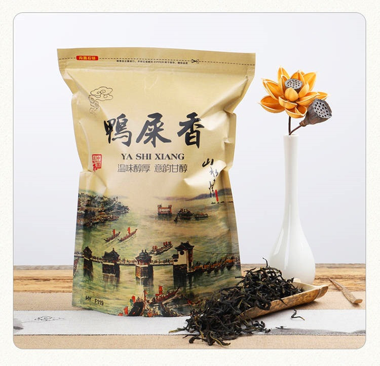 【潮州特产】潮州新茶凤凰单枞鸭屎香袋装250g单丛茶叶清香雪片单从乌龙礼盒装500g罐装春茶