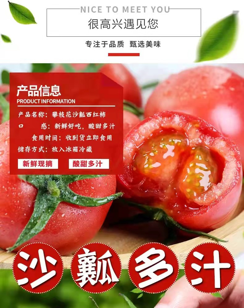 佳怡康 四川攀枝花沙瓤西红柿【单果150g以上】