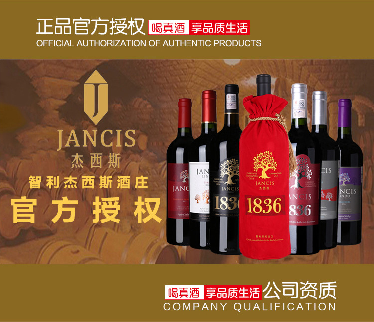 【智利原瓶进口】杰西斯鹰之谷干红葡萄酒 聚会宴会送礼佳品750ml 单瓶装