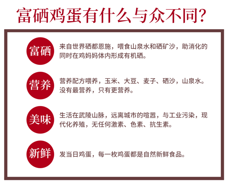 【利川馆】恩施富硒土鸡蛋农家无公害虫子蛋30枚装