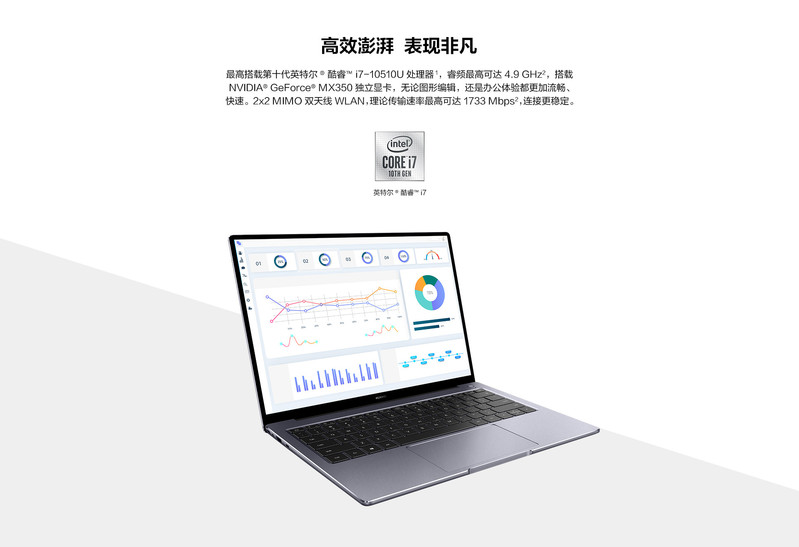 华为/HUAWEI MateBook B5-420 集显 i5 8GB 512GB（深空灰）