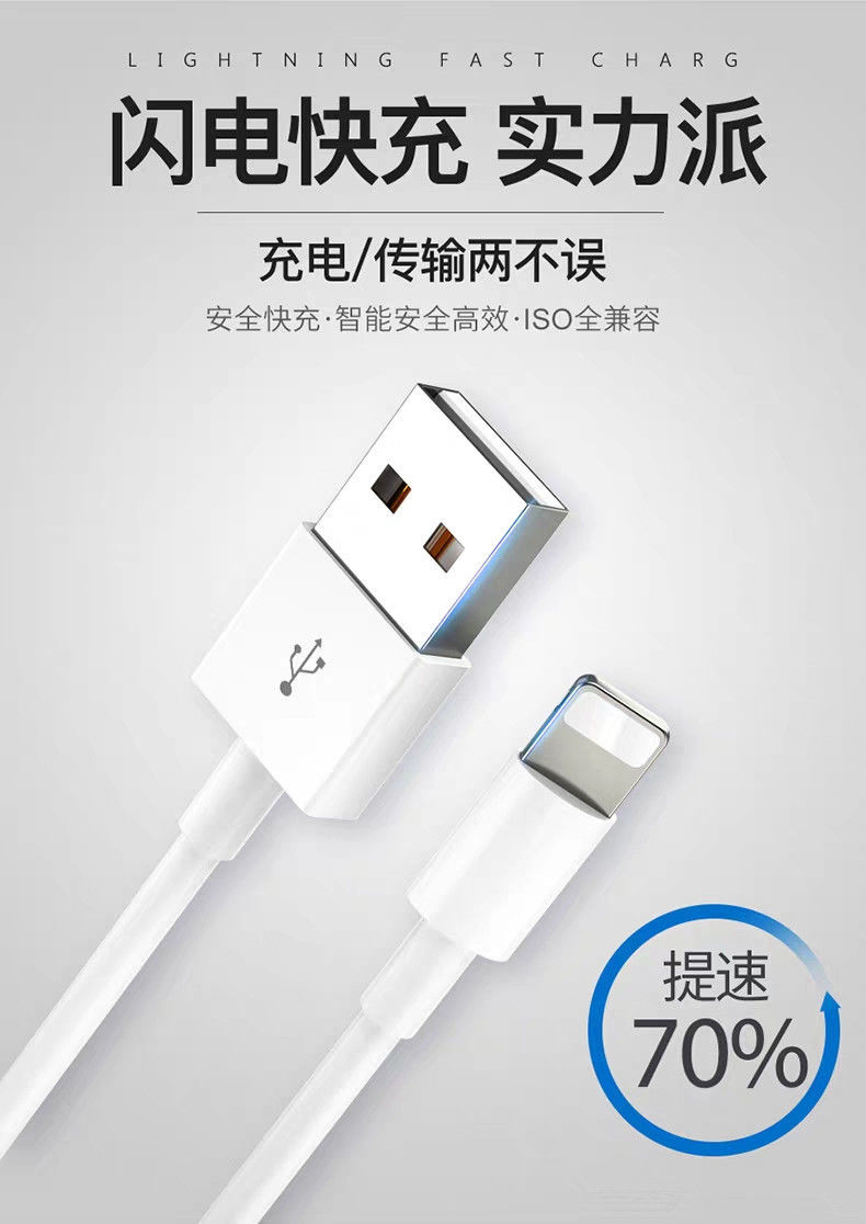 【原装正品】苹果数据线iPhone11快充6s冲手机ipad充电线7器8p加长X平板xs闪充