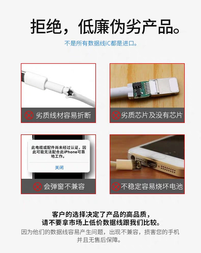 【原装正品】苹果数据线iPhone11快充6s冲手机ipad充电线7器8p加长X平板xs闪充