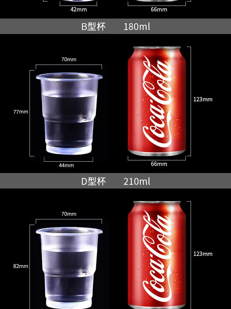 【小编推荐】一次性杯子塑料杯加厚航空杯透明塑胶家用口杯水杯整箱批发包邮1000只