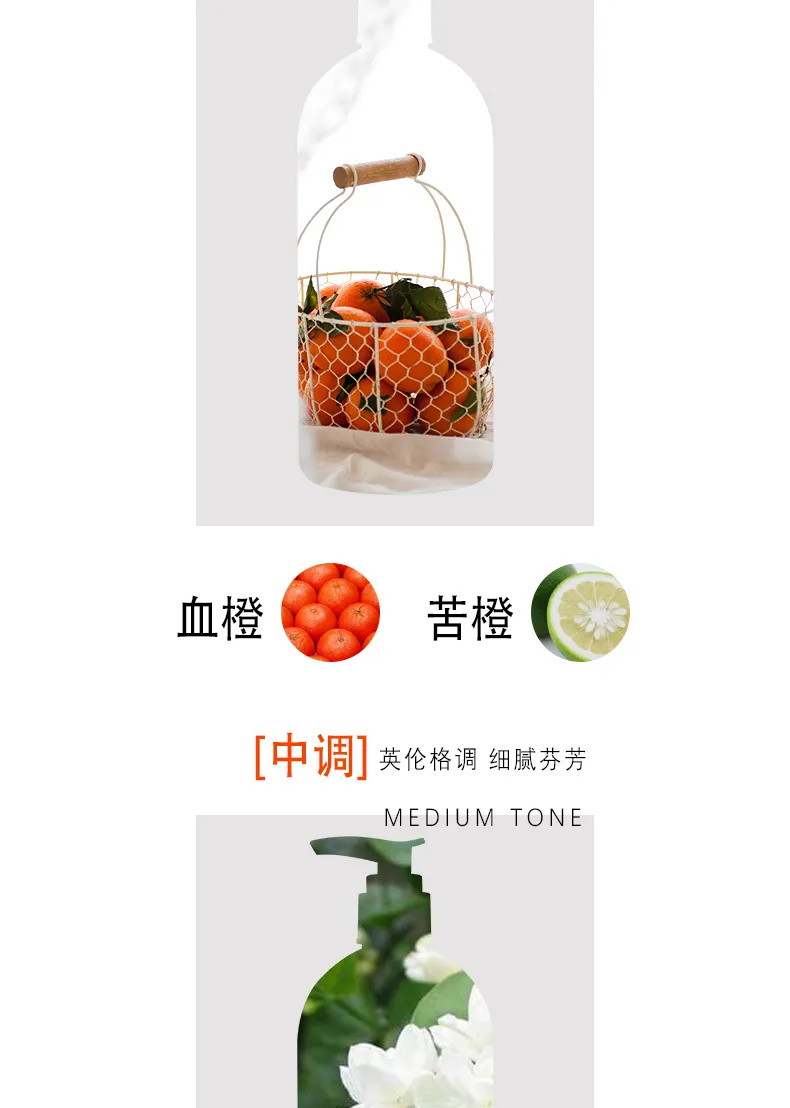 【旗舰店正品】血橙沐浴露持久留香保湿滋润补水烟酰胺香水沐浴乳能量补光瓶500ml包邮