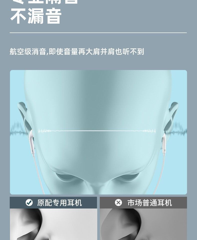 【通用】华.为原装耳机type-c/p20p10荣耀10v20play线控带麦入耳式通用耳塞