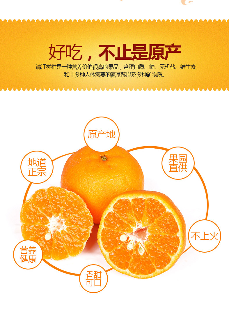 现货清江椪柑 正宗特级长阳岩松坪椪柑45个箱装 蜜桔橘子新鲜水果