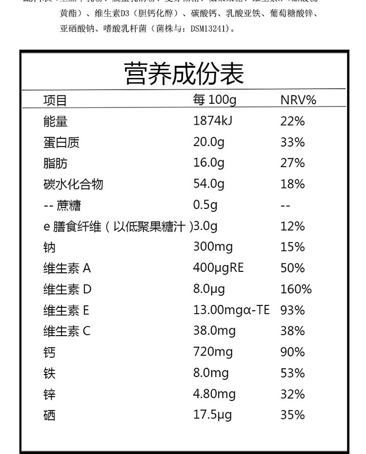 遵义牌 中老年奶高钙羊奶粉粉600克罐装成人中年人无蔗糖益生菌奶粉