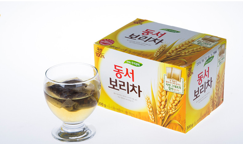  韩国进口食品东西牌大麦茶300gx2盒独立小包装烘焙冲泡茶办公室下午茶