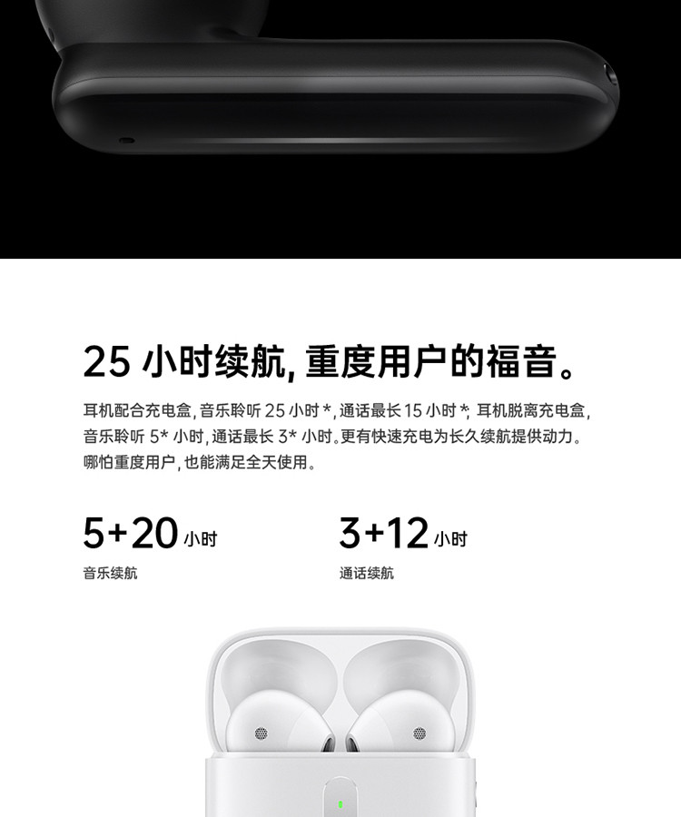 OPPO 真无线蓝牙耳机 半入耳式/触控/手机通用/通话降噪/运动 Enco Free