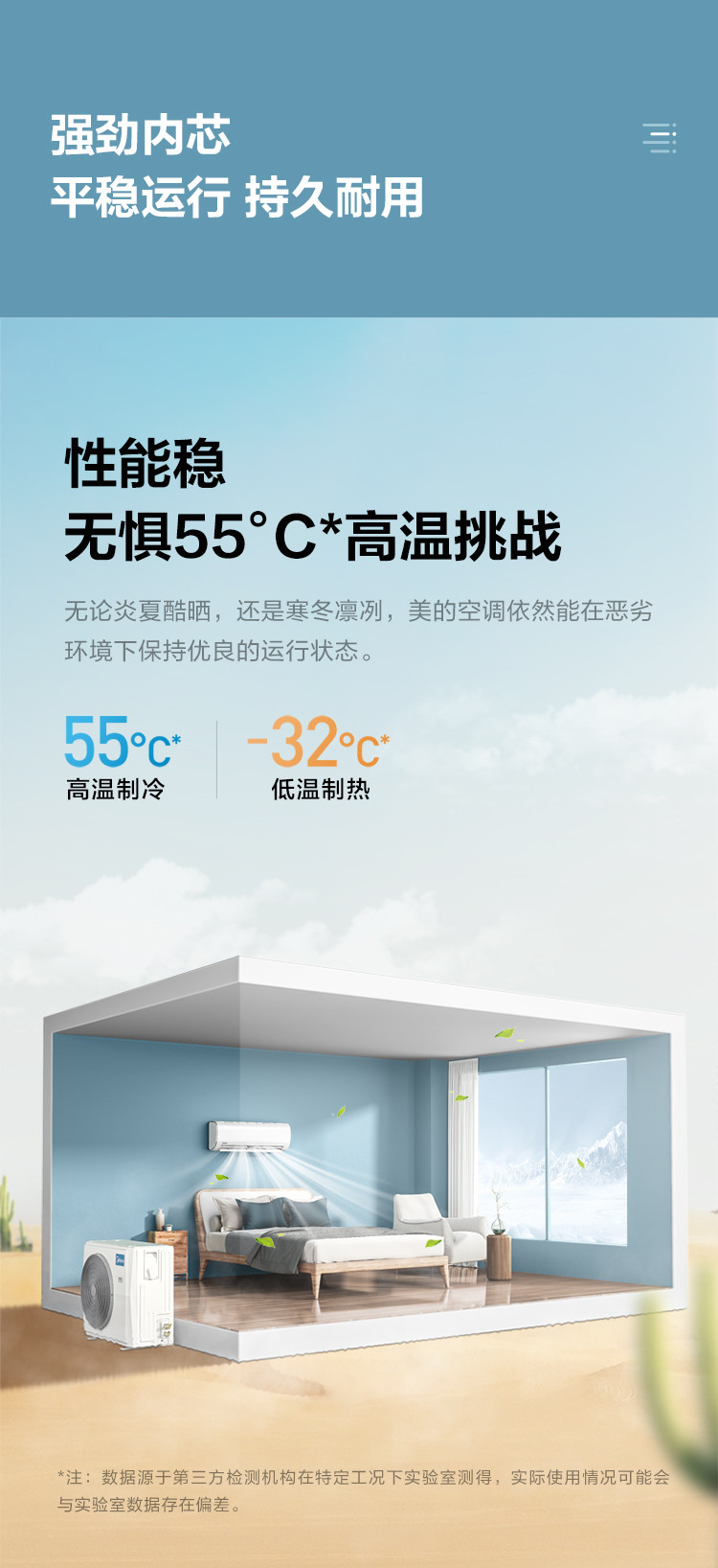 美的（Midea）1.5匹 一级能效变频 冷暖壁挂式 卧室 防直吹 空调挂机