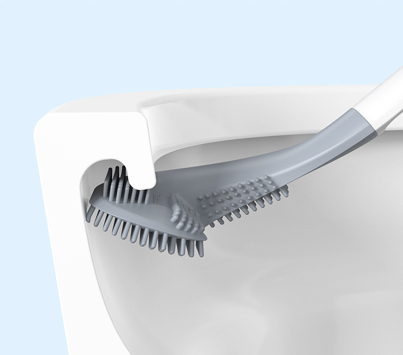  【领券立减10元】 高尔夫刷头马桶刷仿硅胶软胶长柄无死角厕所壁挂蹲便器清洁刷