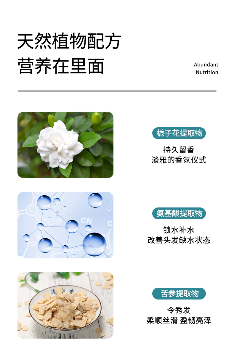 roomplus 白栀子花 清爽控油洗发水500ml 焕活秀发蓬松活力