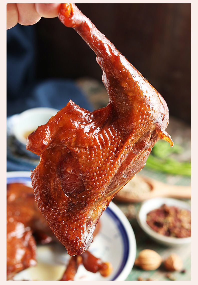 2包-10包100g大鸭腿乡巴佬鸡腿零食批发好吃的肉类熟食即食