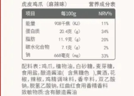 源中源  肉多多虎皮凤爪卤香味*1袋+麻辣味*1袋