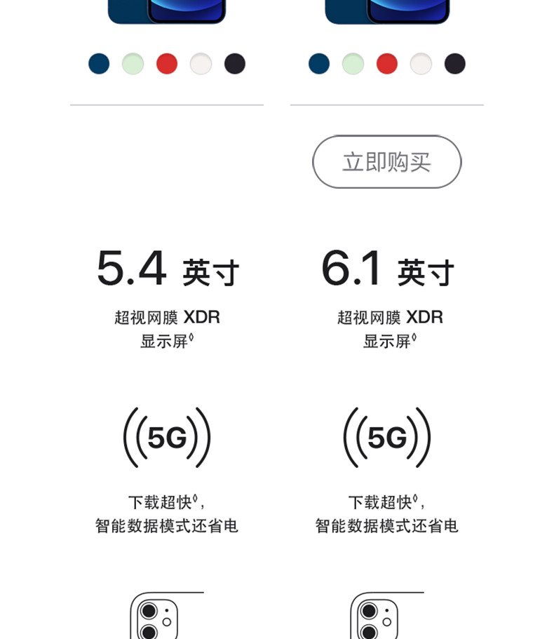 苹果/APPLE  iPhone 12 全网通5G手机 双卡双待 64GB