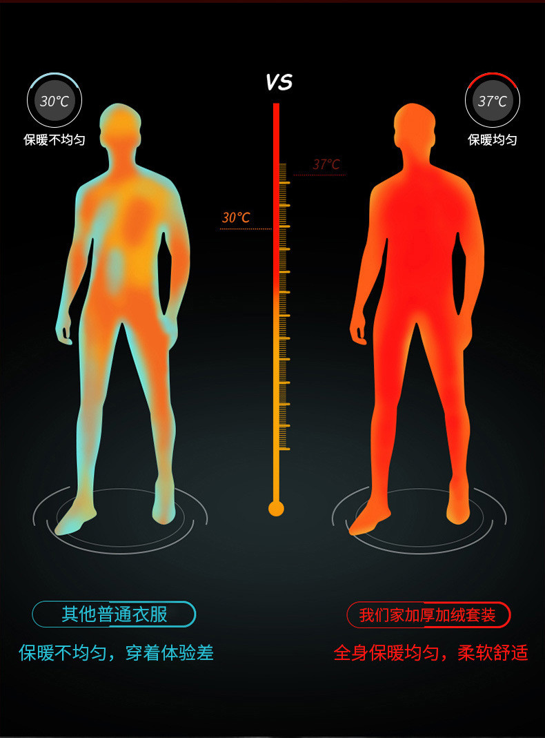 卓纪 休闲套装男士秋冬立领开衫卫衣外套加绒中年爸爸装运动服两件套男