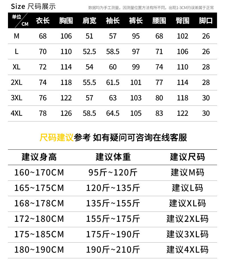 卓纪 运动套装2024男春秋季新款青少年工装裤套装男大码帅气潮套装