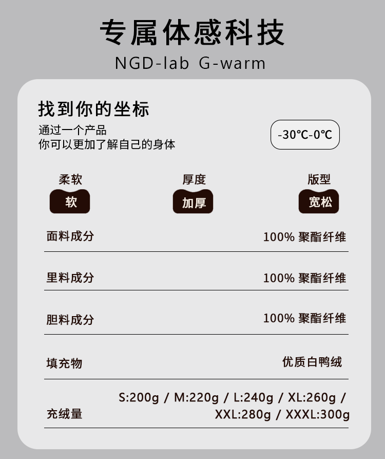 卓纪 冬季新款情侣羽绒服连帽外套潮牌休闲白鸭绒保暖上衣短款男女同款