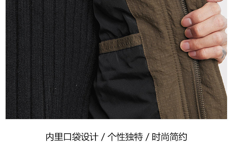 卓纪 立领白鸭绒羽绒服男冬季2024新款保暖加厚面包服工装夹克外套