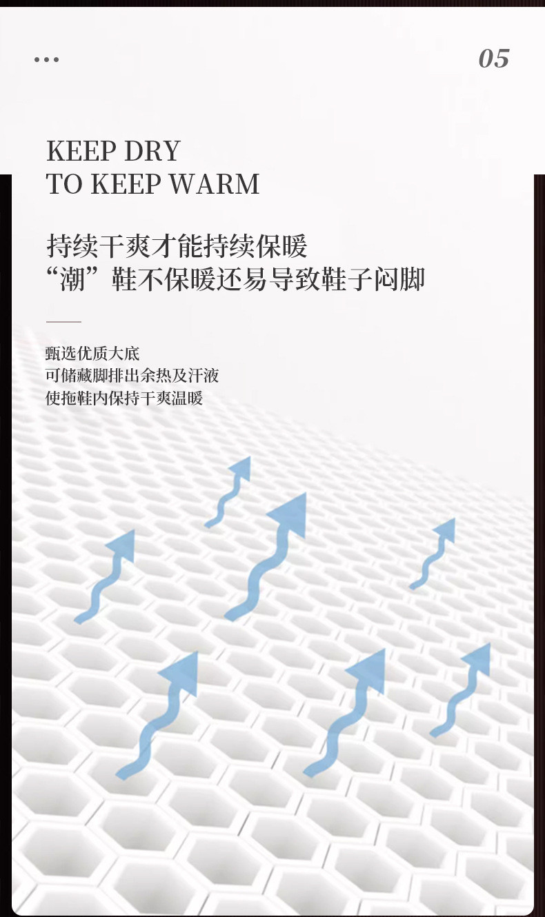 卓纪 情侣棉拖鞋女秋冬季2024新款居家用加厚保暖防滑简约毛毛拖鞋