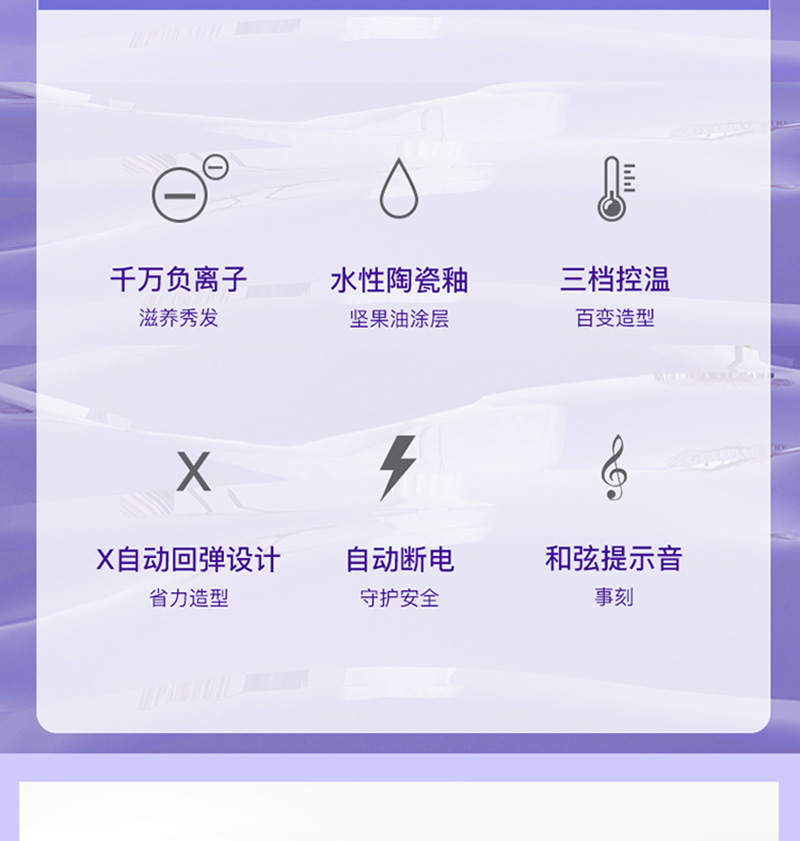 雷瓦/RIWA 负离子“X”型蛋蛋卷造型器