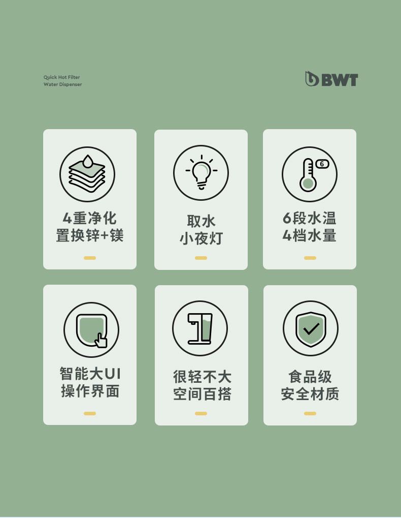 BWT 即热净饮机 海鸥系列WD20ACW 白色整机 标配锌加镁滤芯