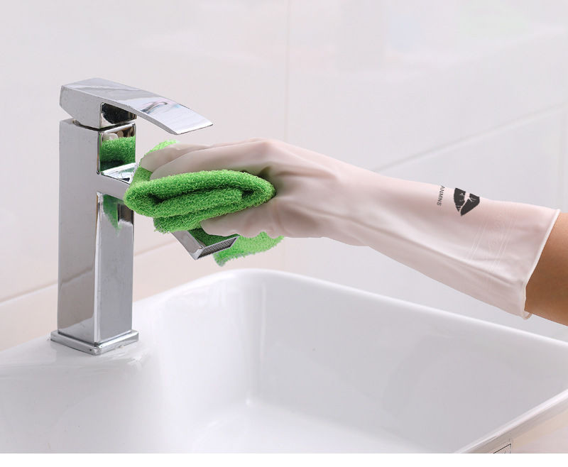 洗碗手套女家务防水橡胶手套男洗衣服洗菜厨房清洁手套